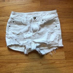 White American Eagle Jean Shorts